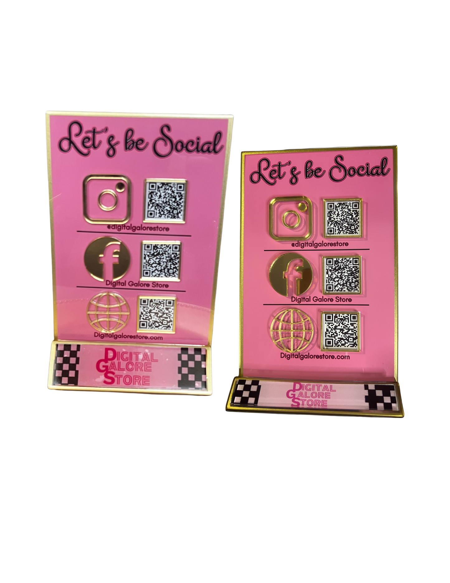 SOCIAL MEDIA QR CODE STAND