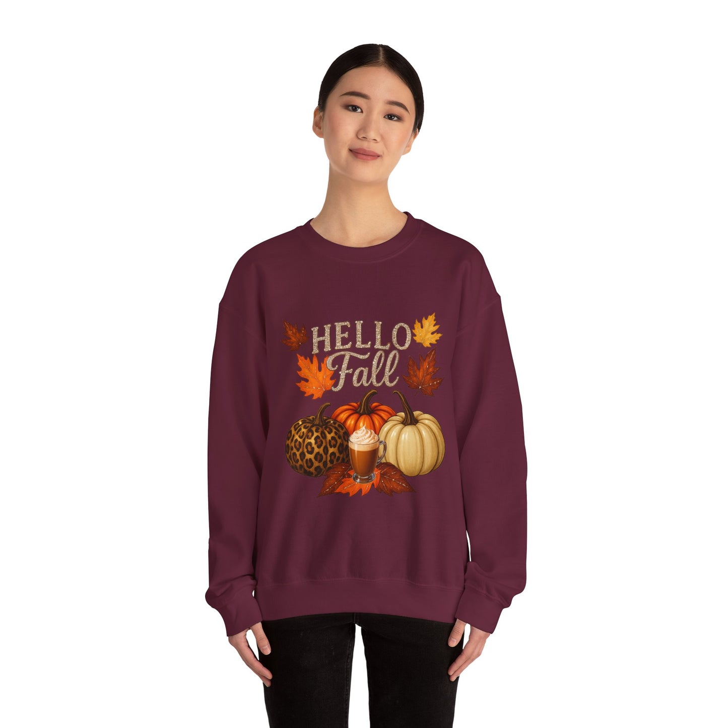 Fall Pumpkin Crewneck Sweatshirt