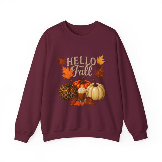 Fall Pumpkin Crewneck Sweatshirt